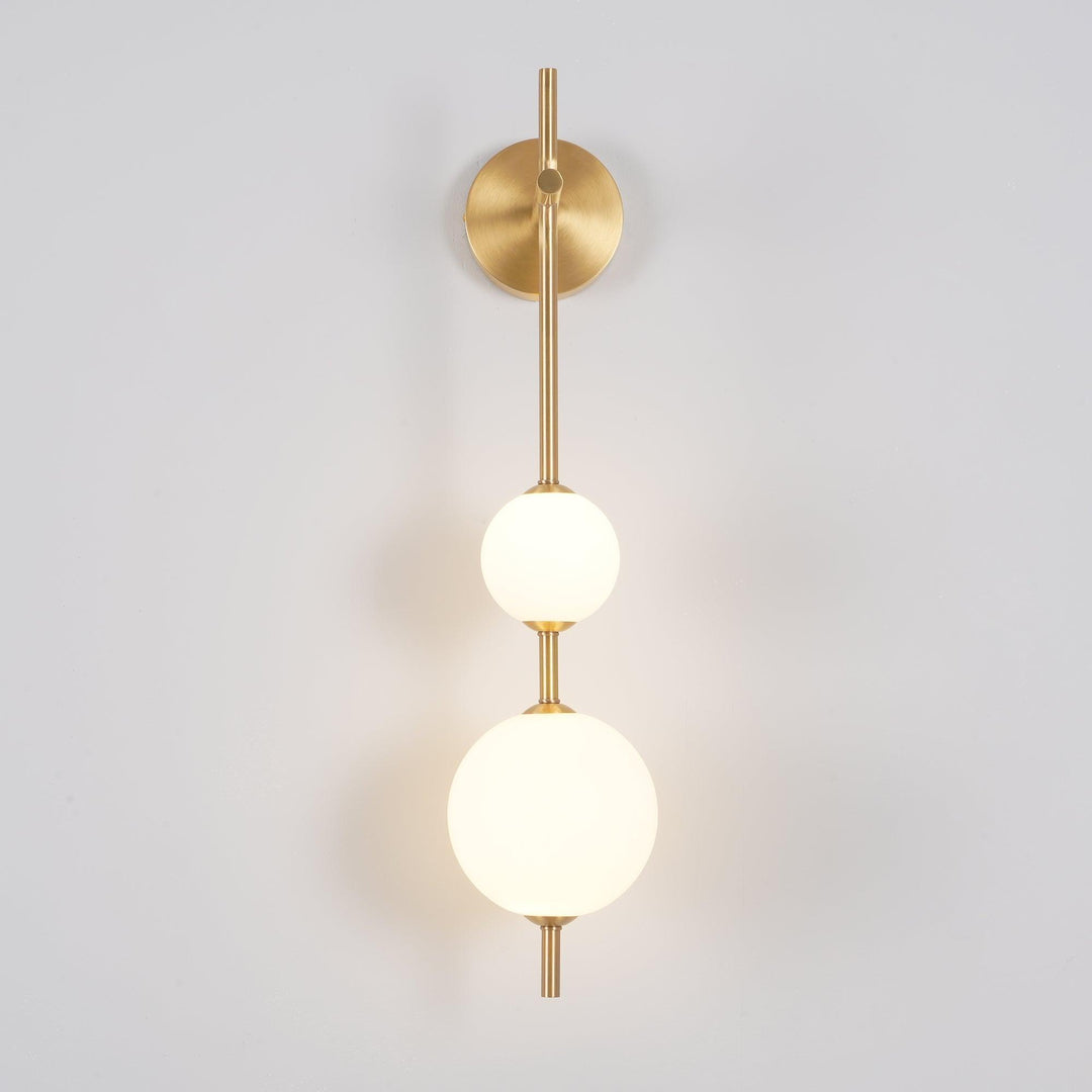 Pionowa Lampa Ścienna z Globem