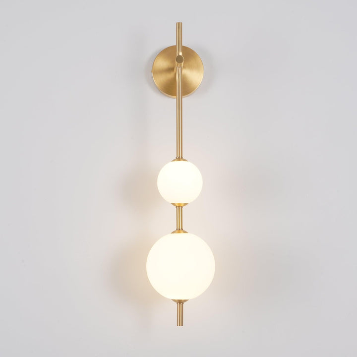 Pionowa Lampa Ścienna z Globem