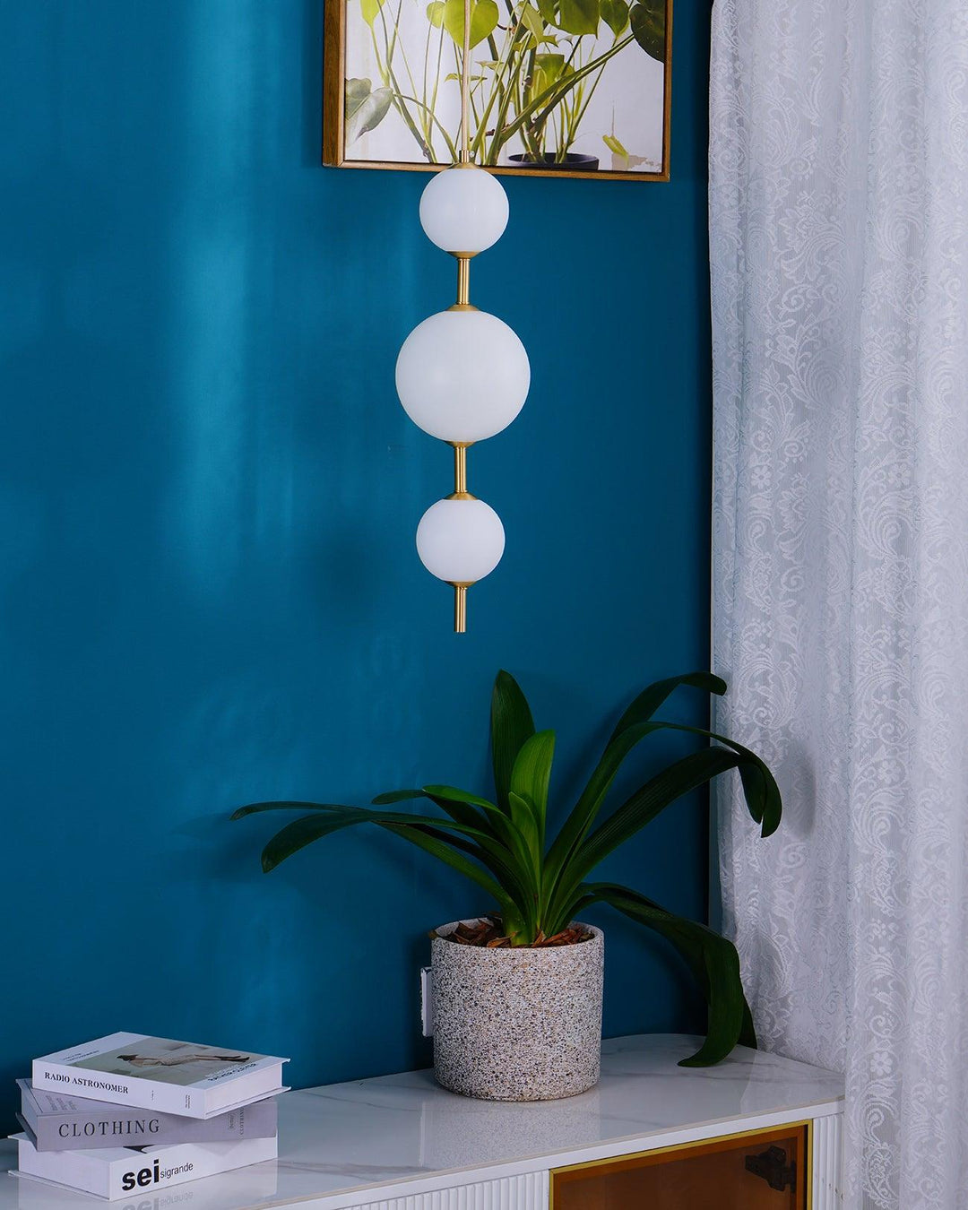 Pionowa Lampa Wisząca Globe