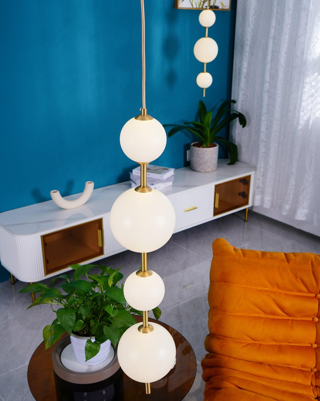 Pionowa Lampa Wisząca Globe