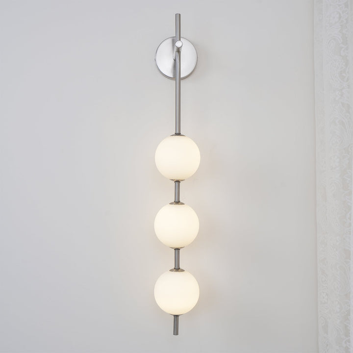 Pionowa Lampa Ścienna z Globusem