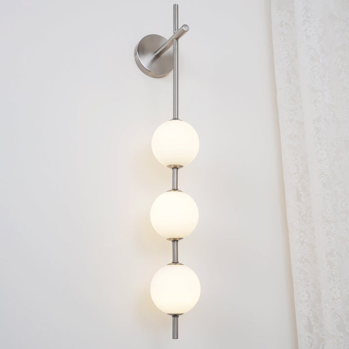 Pionowa Lampa Ścienna z Globusem