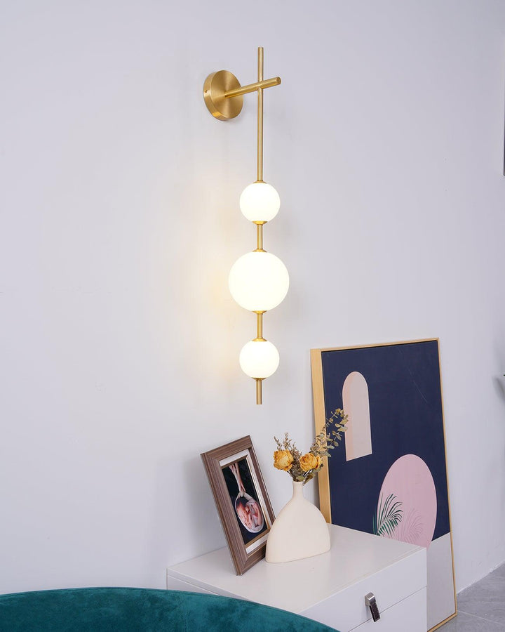 Pionowa Lampa Ścienna z Globem