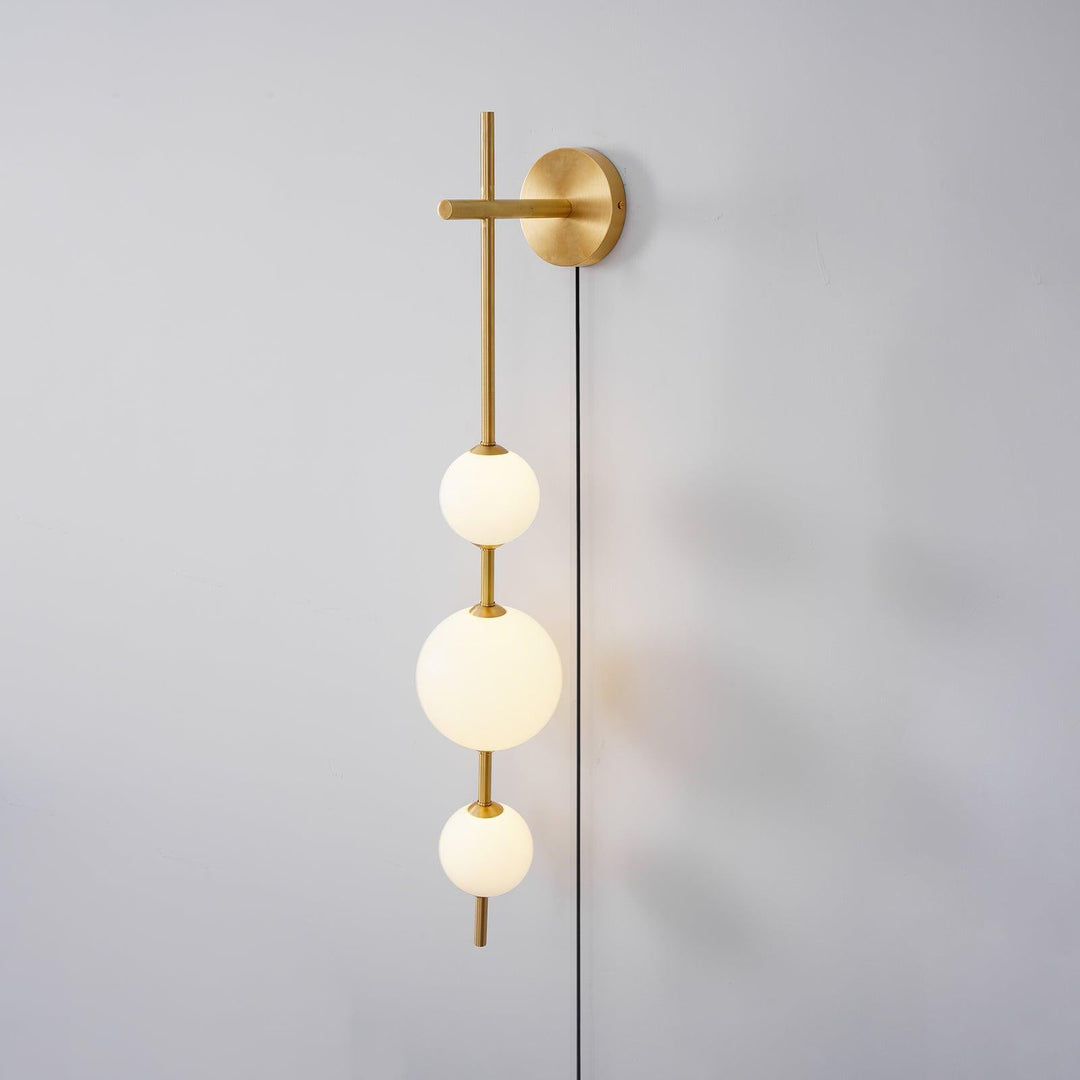 Pionowa Lampa Ścienna z Globusem