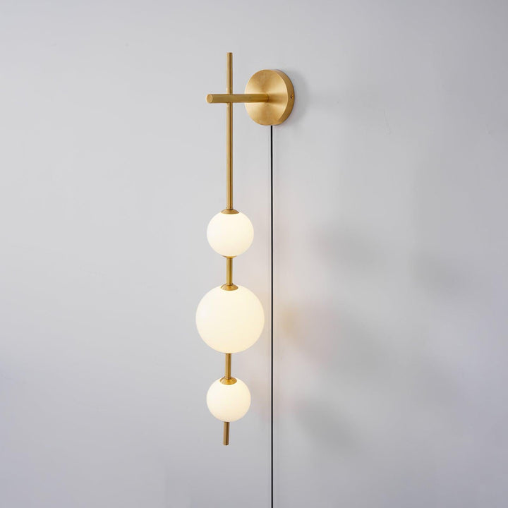 Pionowa Lampa Ścienna z Globusem