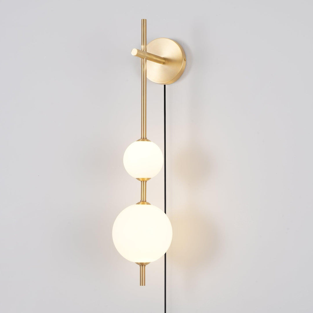 Pionowa Lampa Ścienna z Globusem