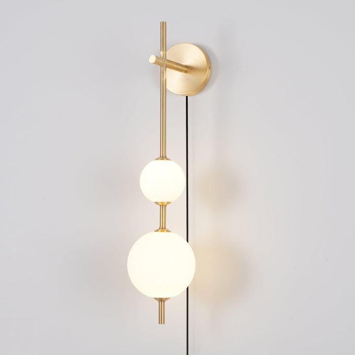 Pionowa Lampa Ścienna z Globusem