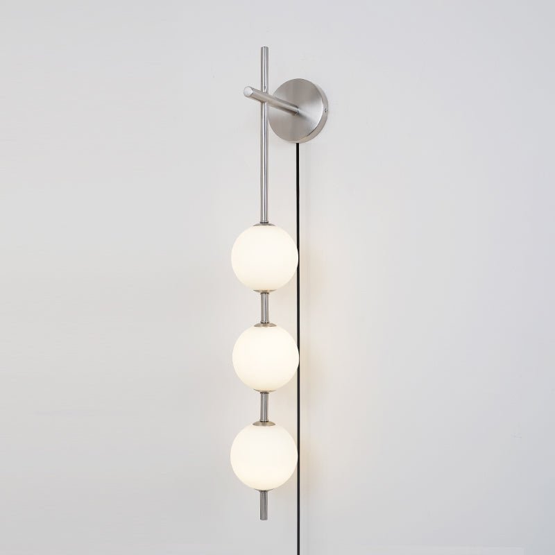 Pionowa Lampa Ścienna z Globusem