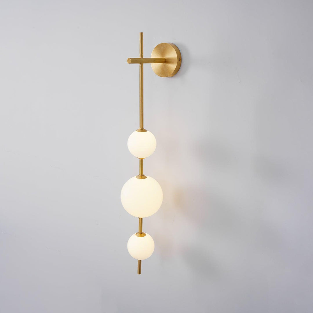 Pionowa Lampa Ścienna z Globem
