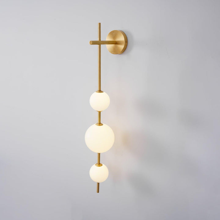 Pionowa Lampa Ścienna z Globem