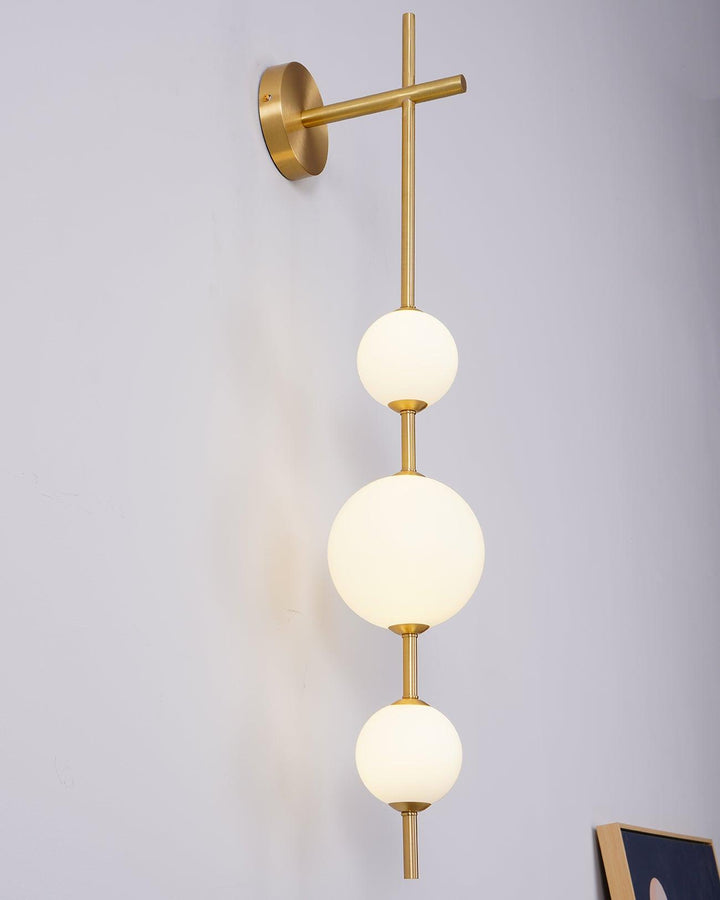 Pionowa Lampa Ścienna z Globem