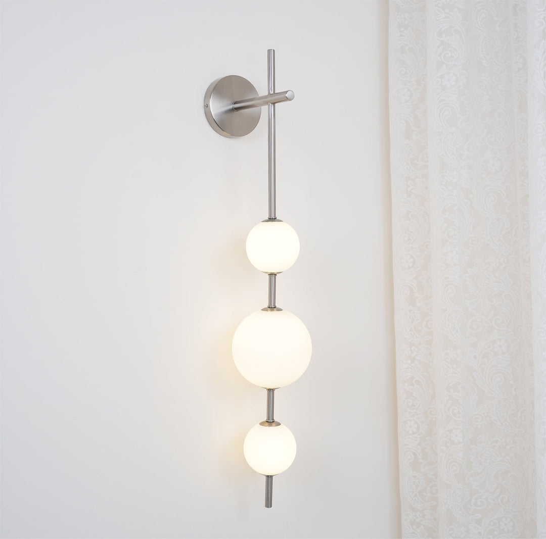 Pionowa Lampa Ścienna z Globusem