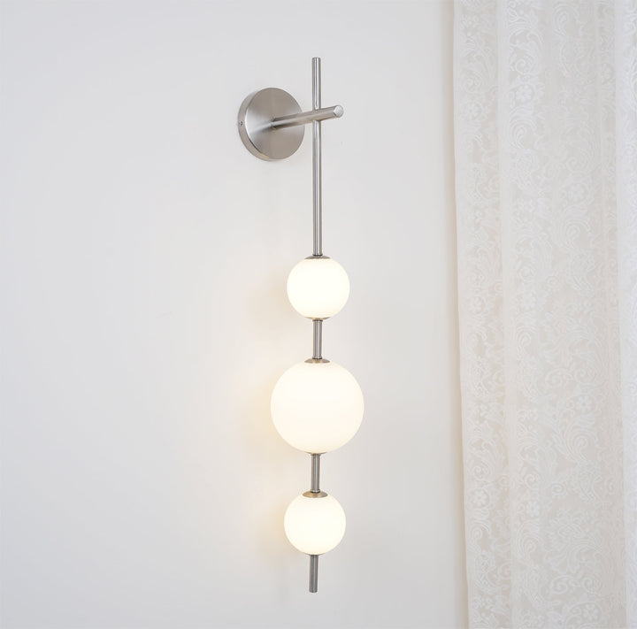 Pionowa Lampa Ścienna z Globusem