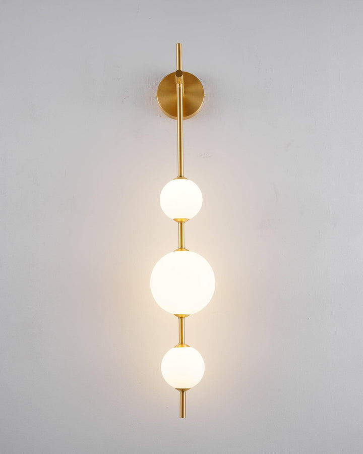 Pionowa Lampa Ścienna z Globem