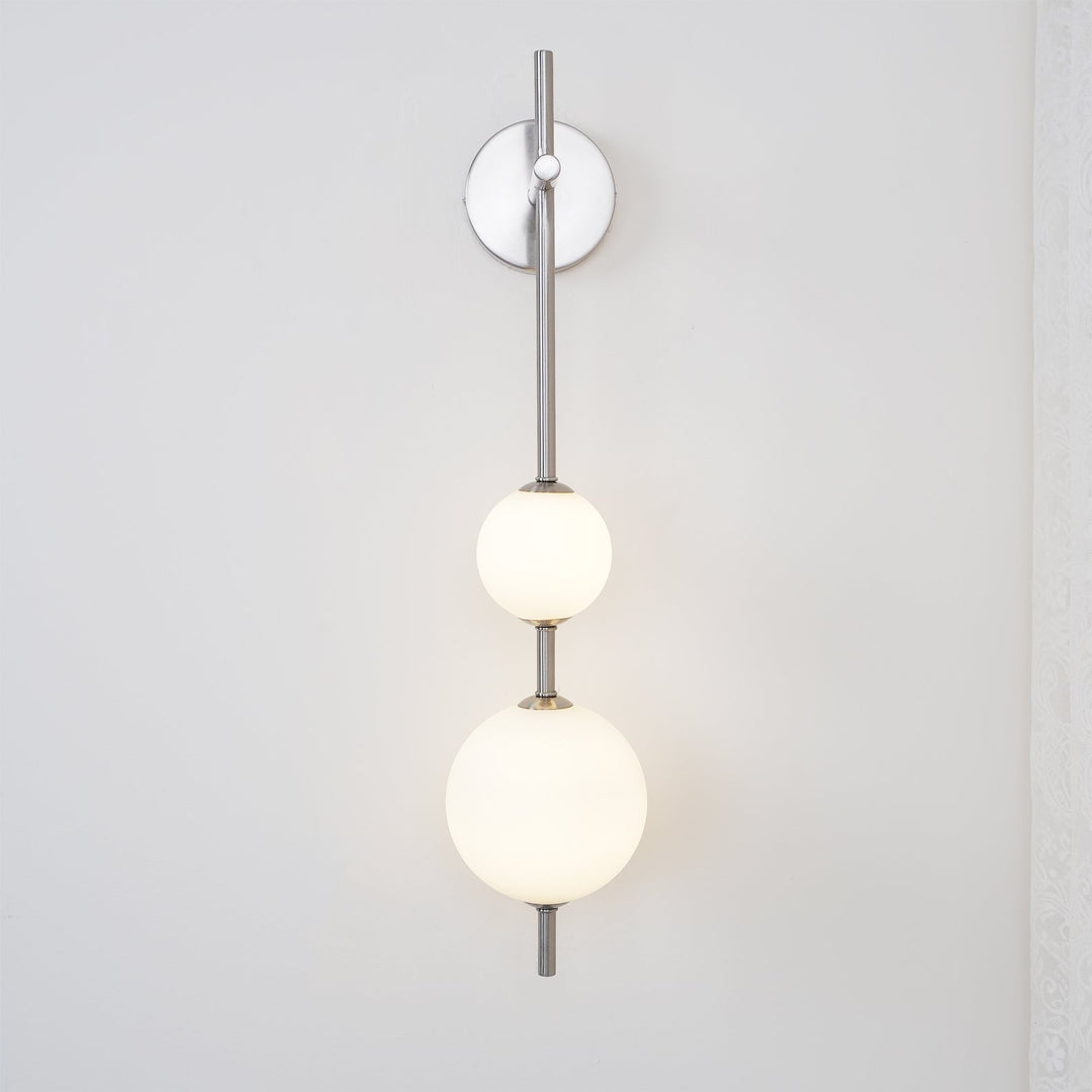 Pionowa Lampa Ścienna z Globem