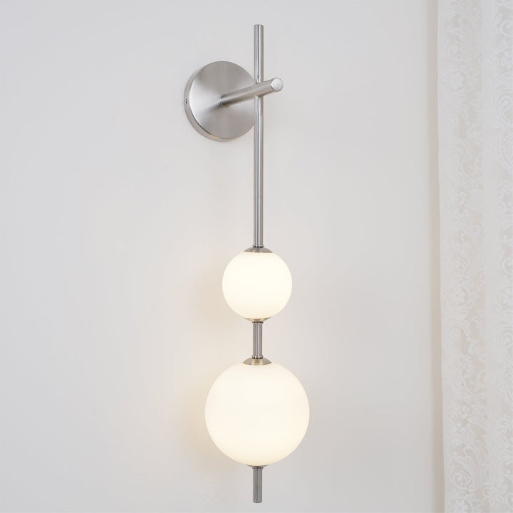 Pionowa Lampa Ścienna z Globusem