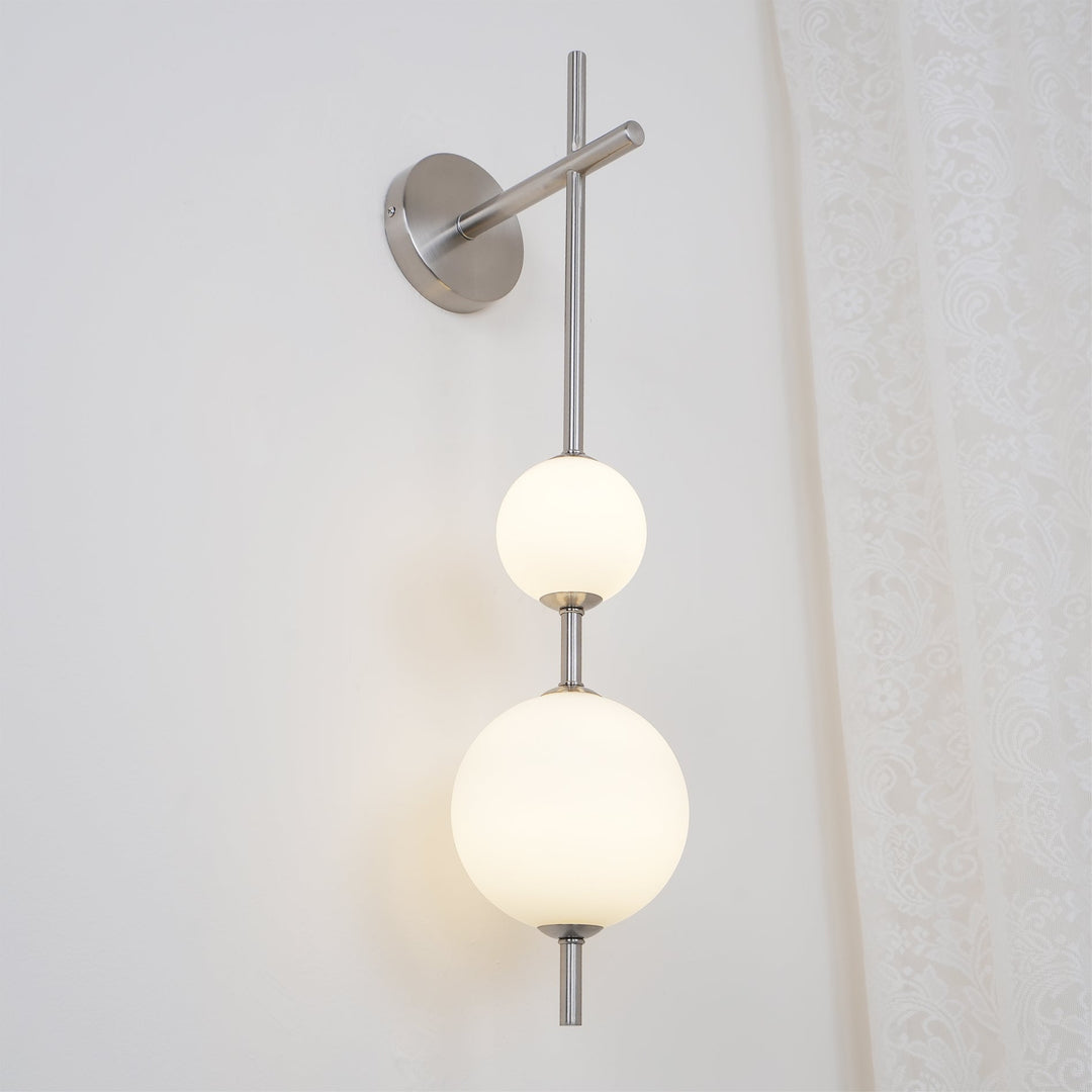 Pionowa Lampa Ścienna z Globusem