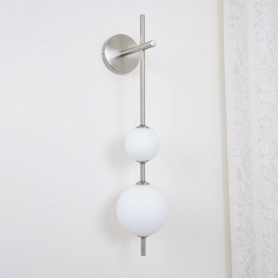 Pionowa Lampa Ścienna z Globusem
