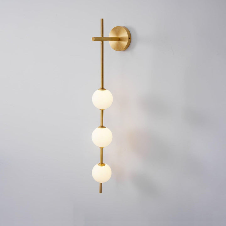 Pionowa Lampa Ścienna z Globem