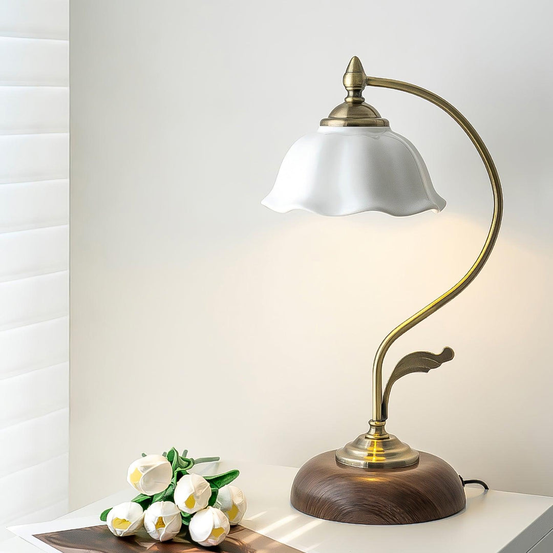 Lampa Stołowa Vintage Laiton