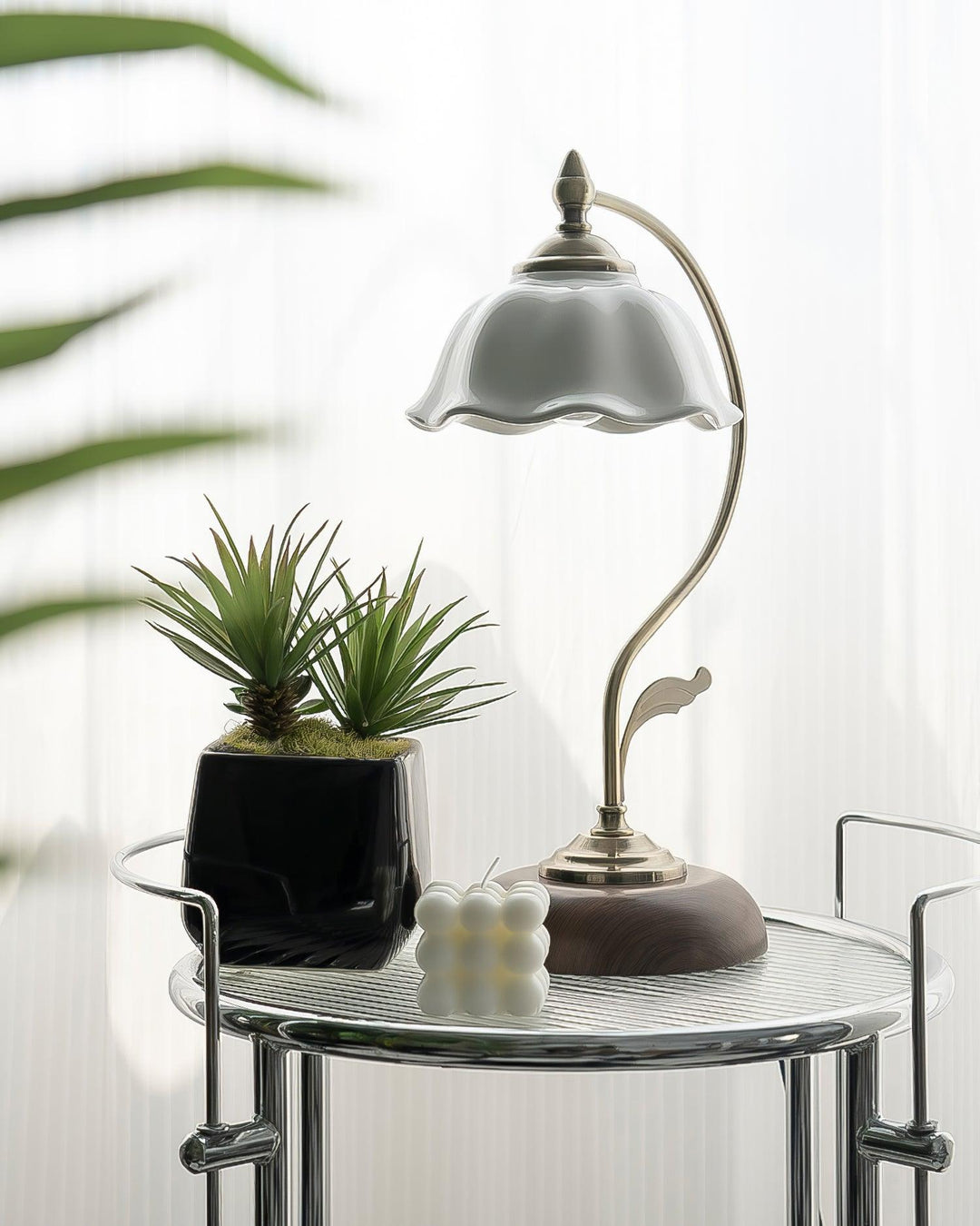 Lampa Stołowa Vintage Laiton