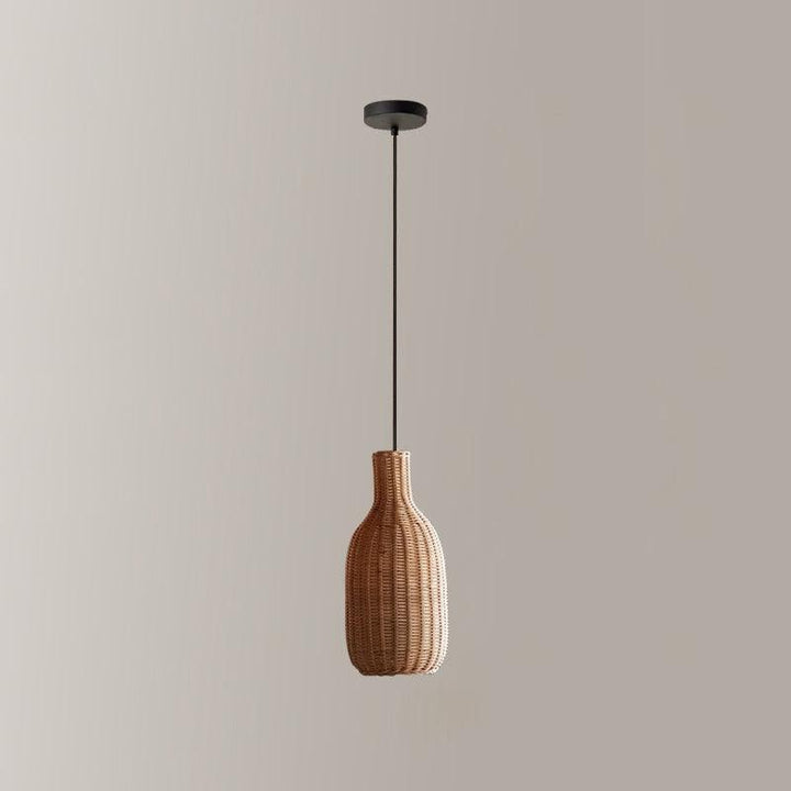 Lampa Wisząca Vintage z Rattanu