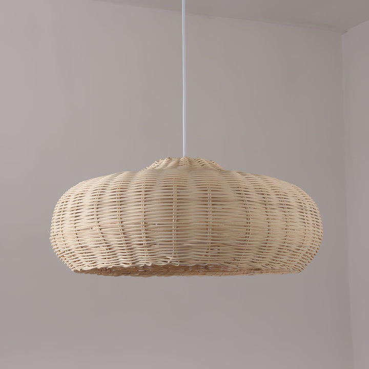 Lampa Wisząca Vintage z Rattanu