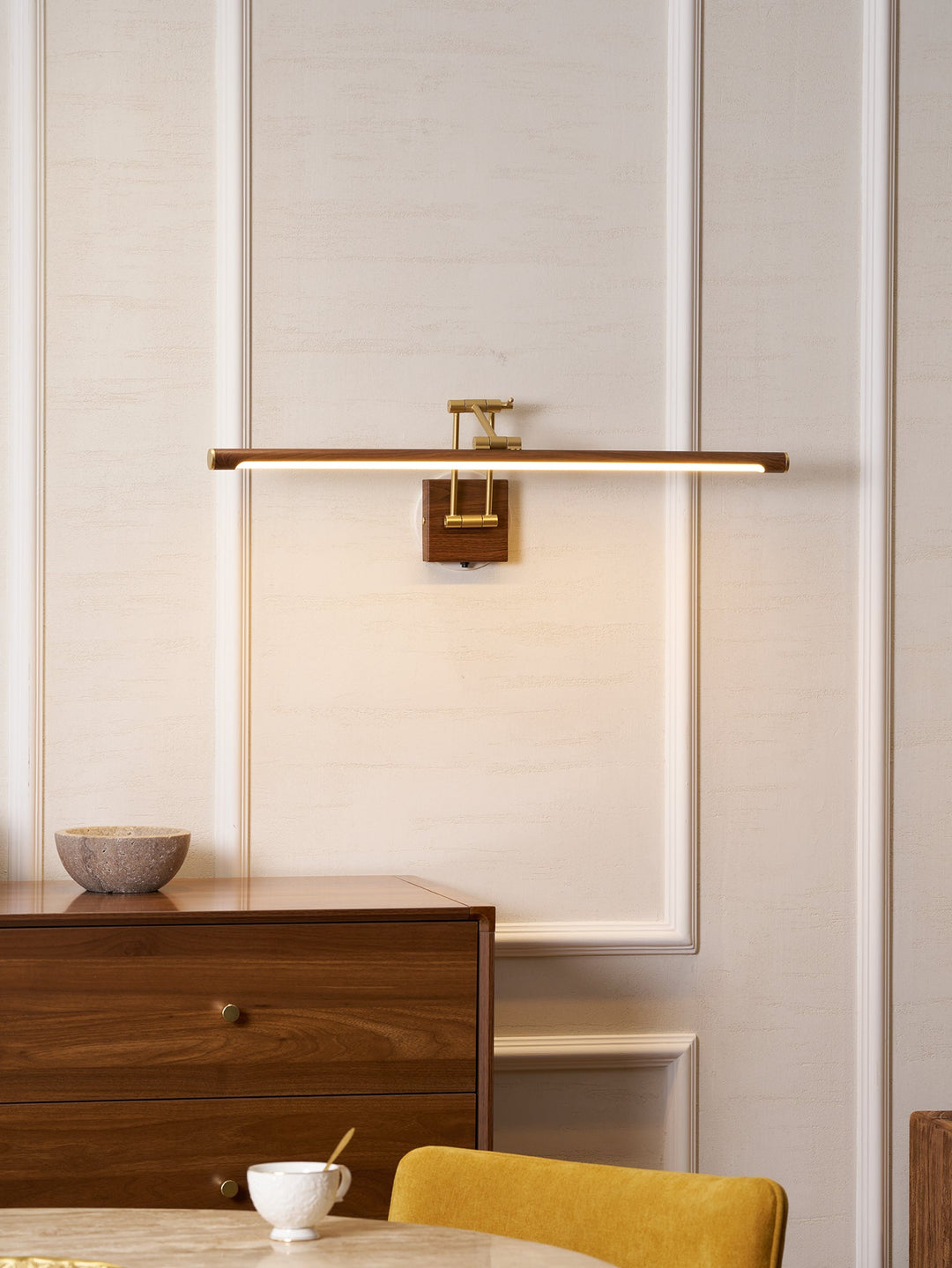 Lampa Ścienna Regulowana w Kolorze Orzecha