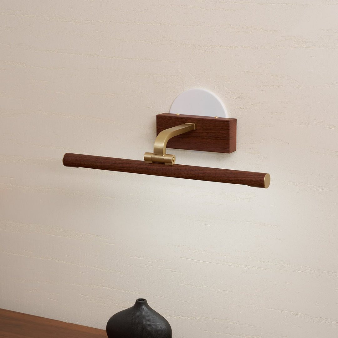 Lampa ścienna LED w kolorze orzecha
