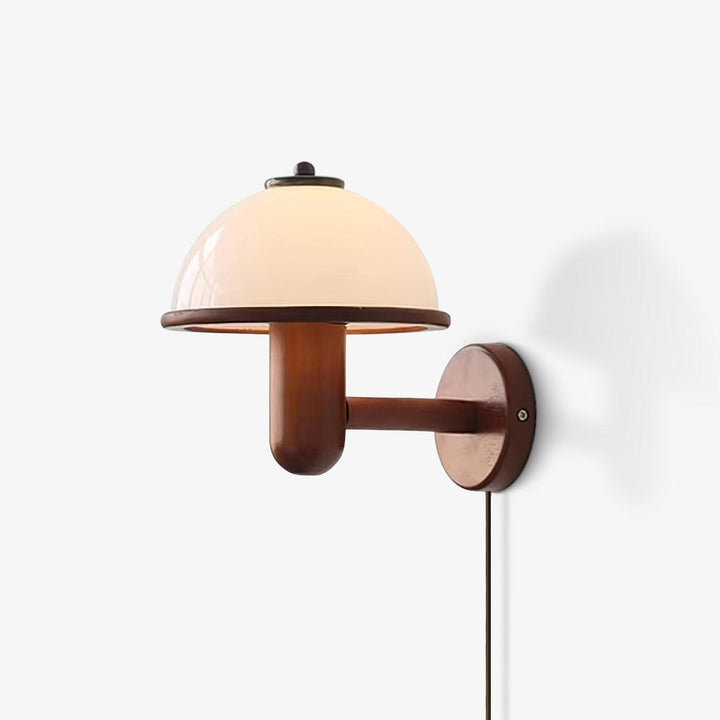 Lampa Ścienna z Drewna Grzyba