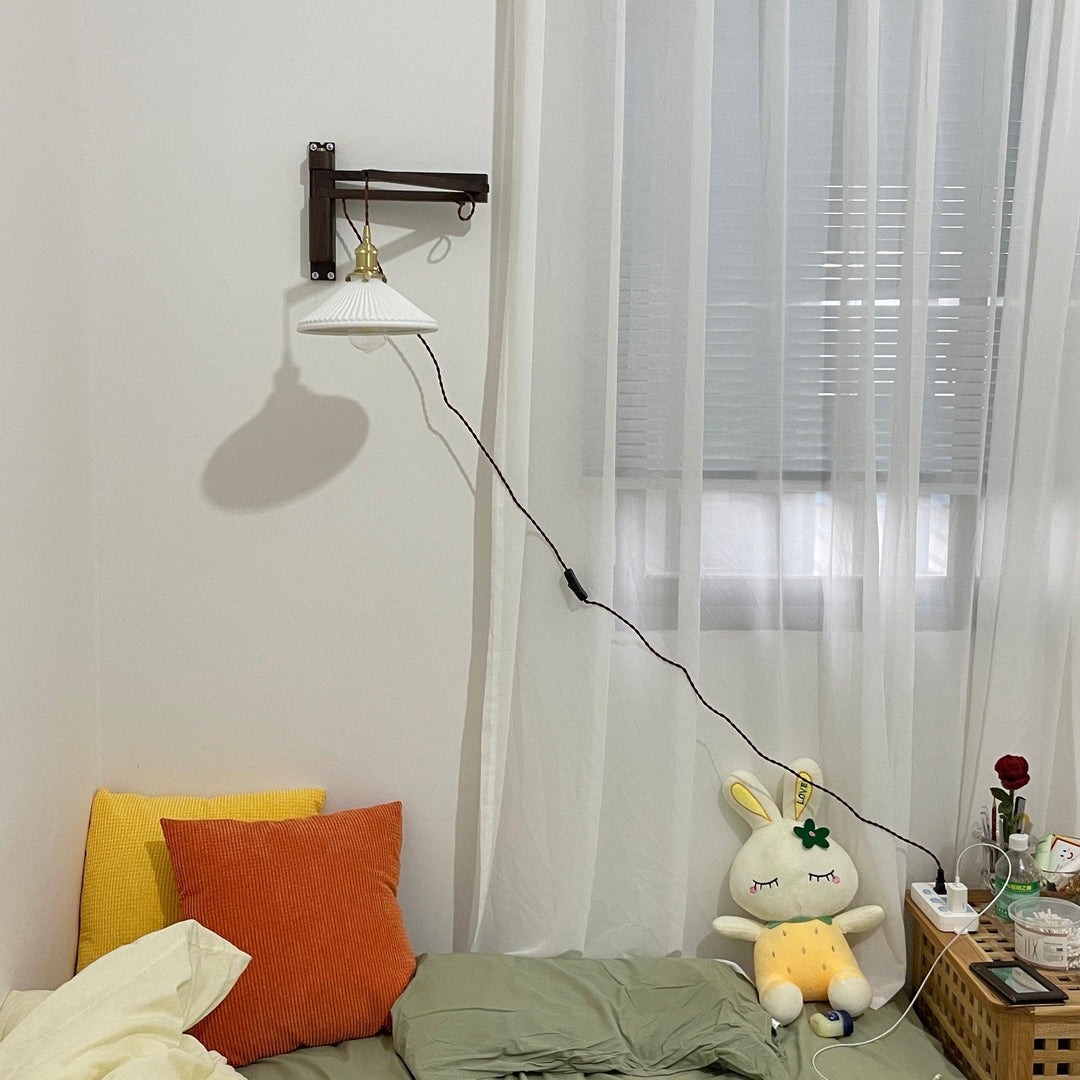 Lampa Ścienna Telescopowa Orzechowa