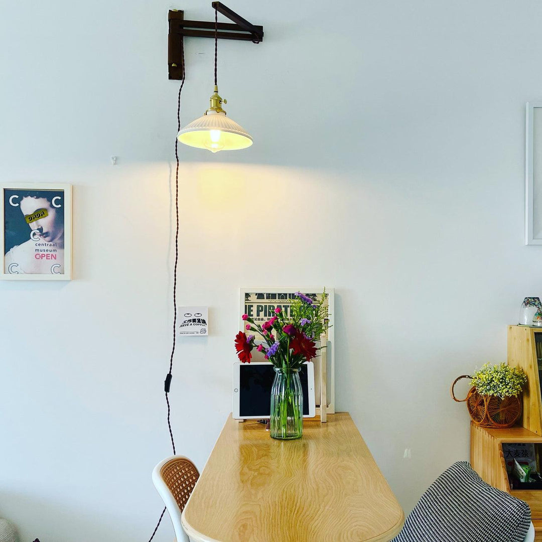Lampa Ścienna Telescopowa Orzechowa