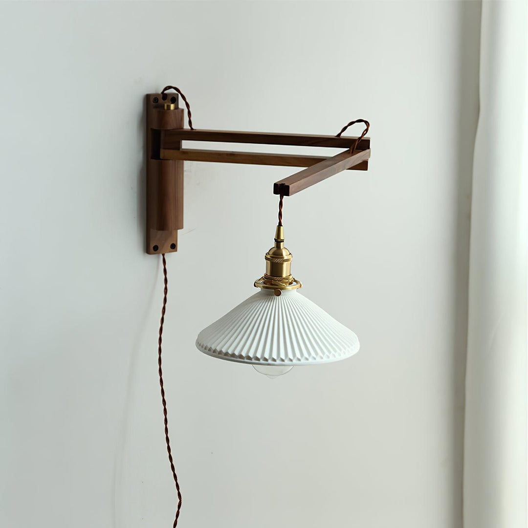 Lampa Ścienna Telescopowa Orzechowa