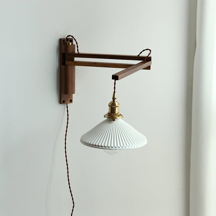 Lampa Ścienna Telescopowa Orzechowa