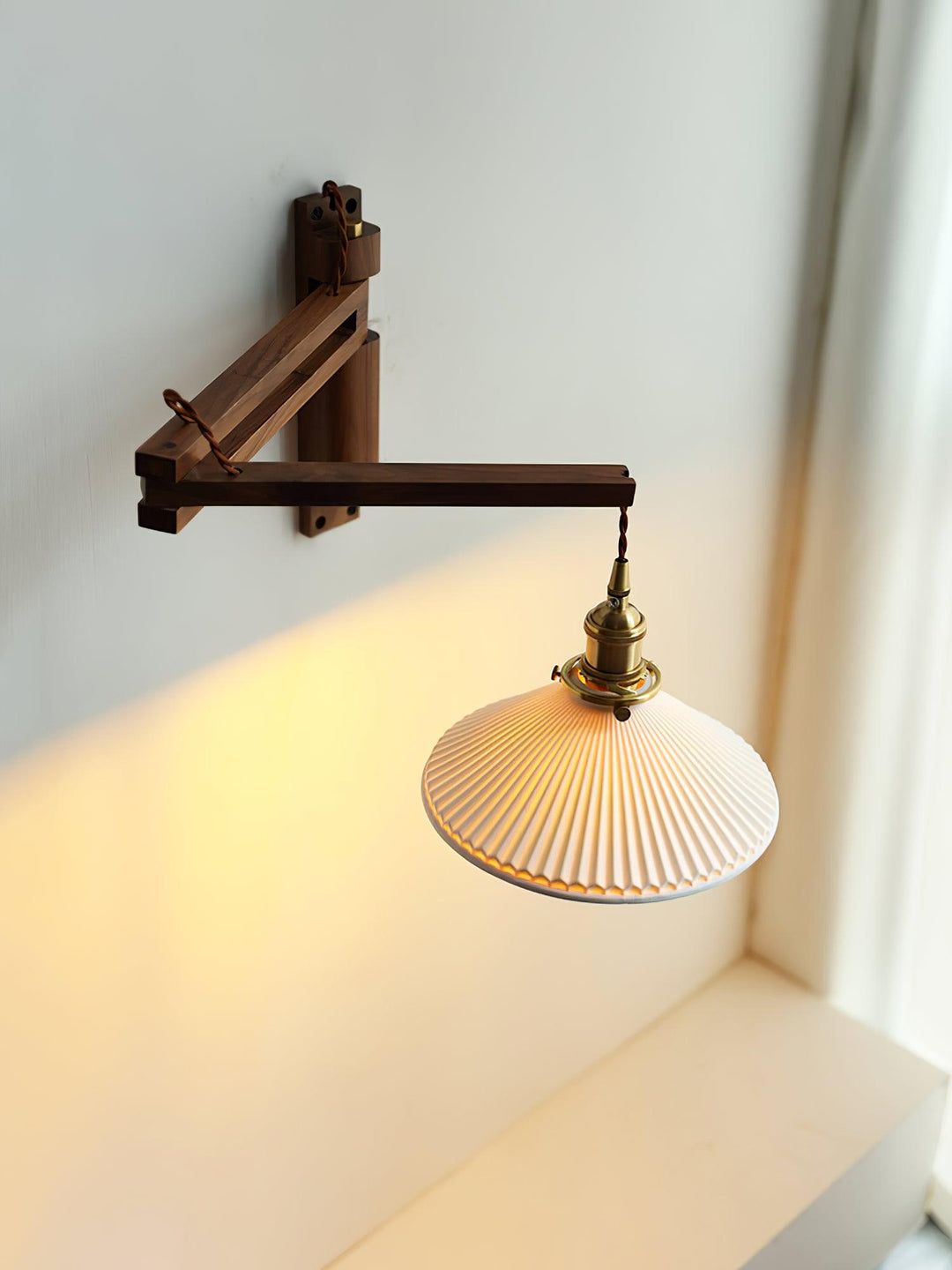 Lampa Ścienna Telescopowa Orzechowa