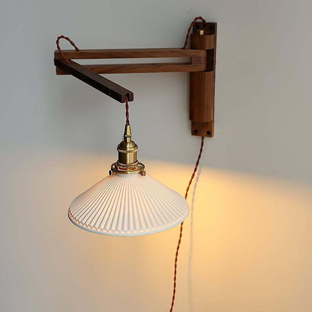 Lampa Ścienna Telescopowa Orzechowa