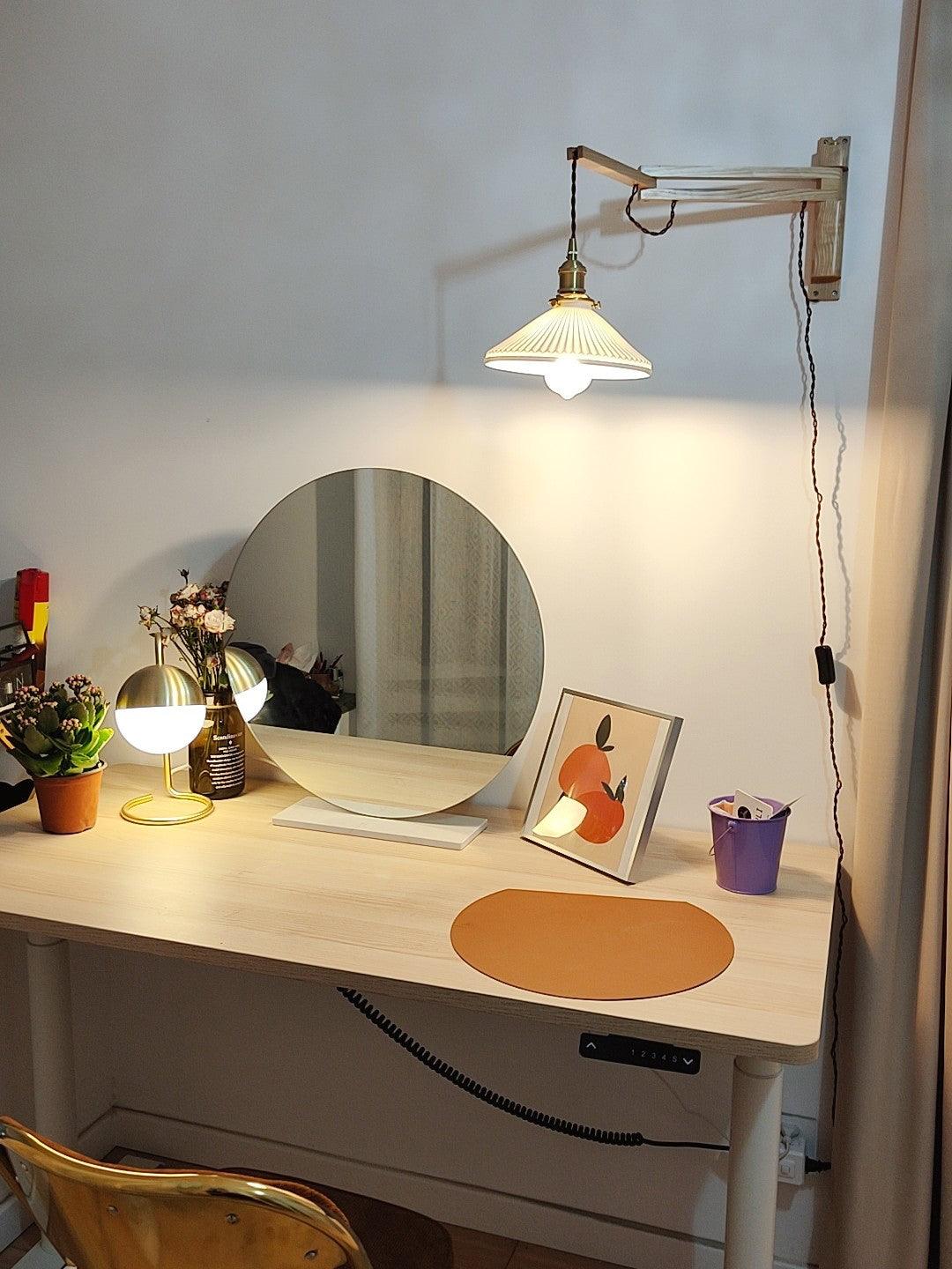 Lampa Ścienna Telescopowa Orzechowa