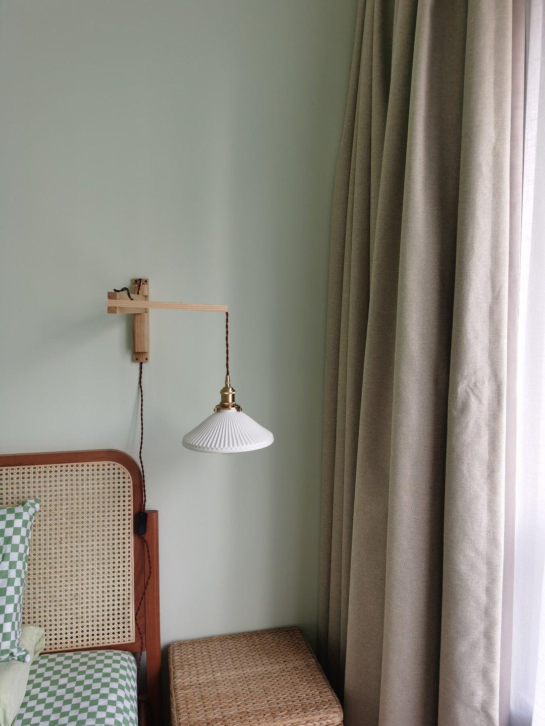 Lampa Ścienna Telescopowa Orzechowa
