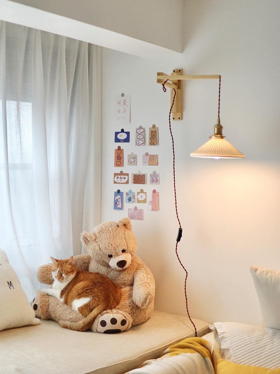 Lampa Ścienna Telescopowa Orzechowa