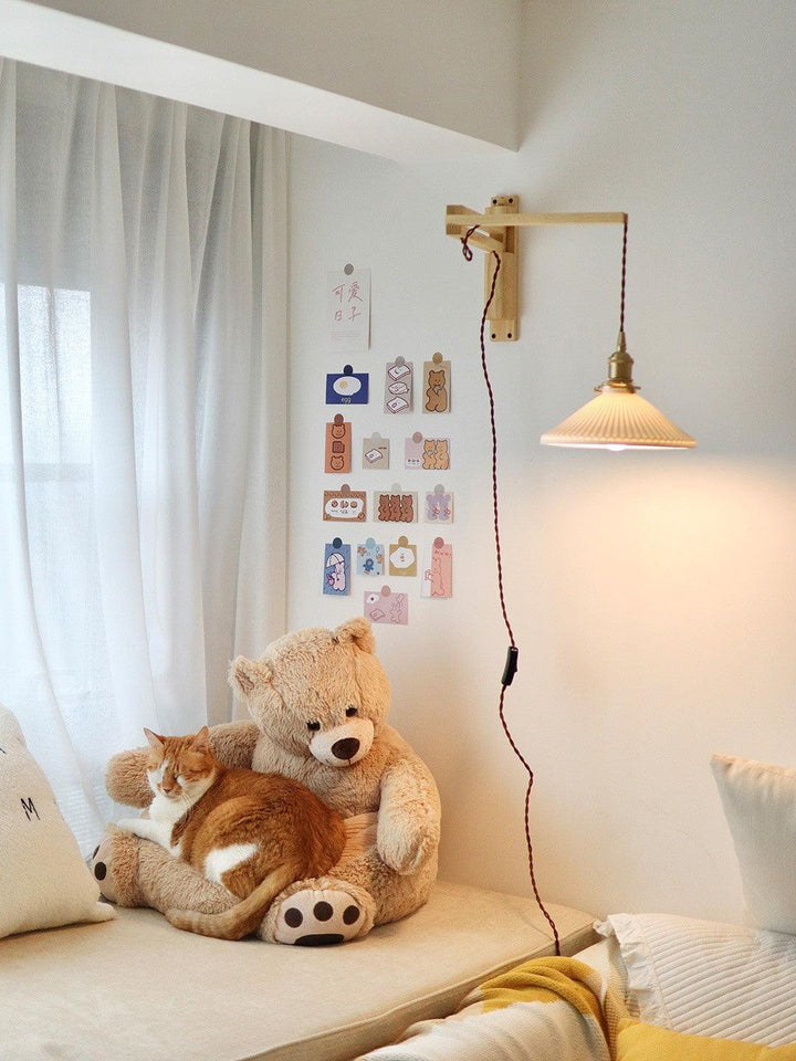 Lampa Ścienna Telescopowa Orzechowa
