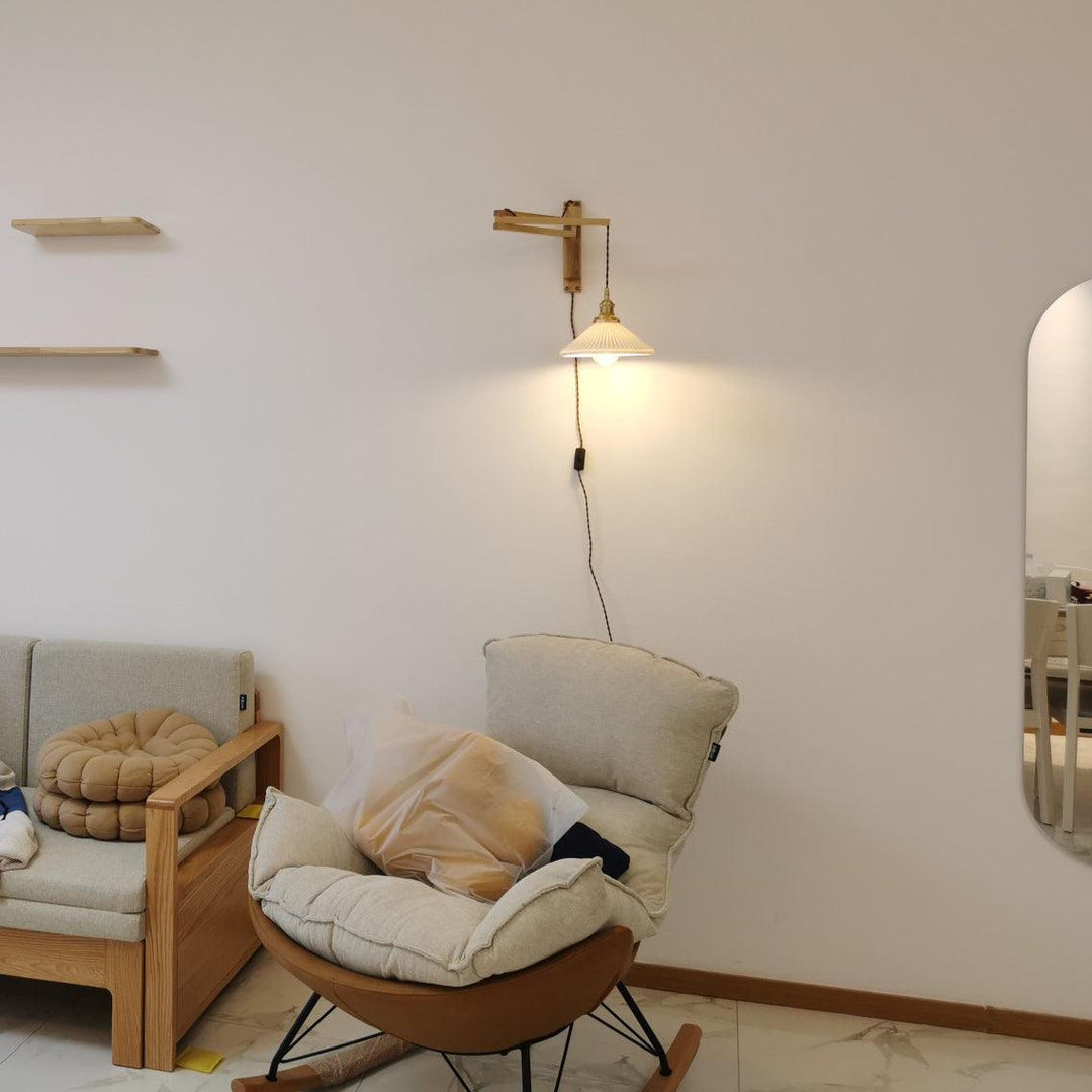 Lampa Ścienna Telescopowa Orzechowa
