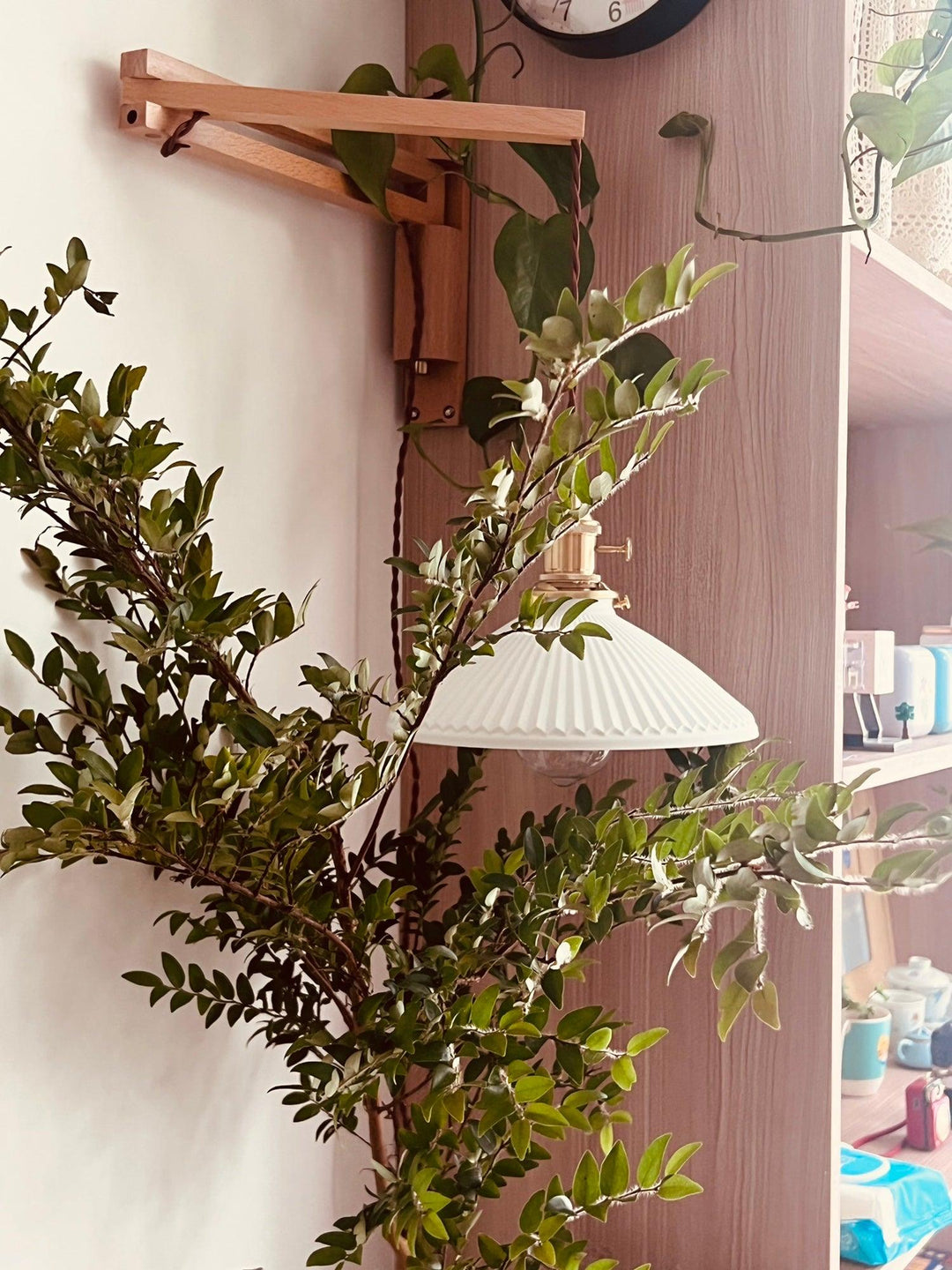Lampa Ścienna Telescopowa Orzechowa