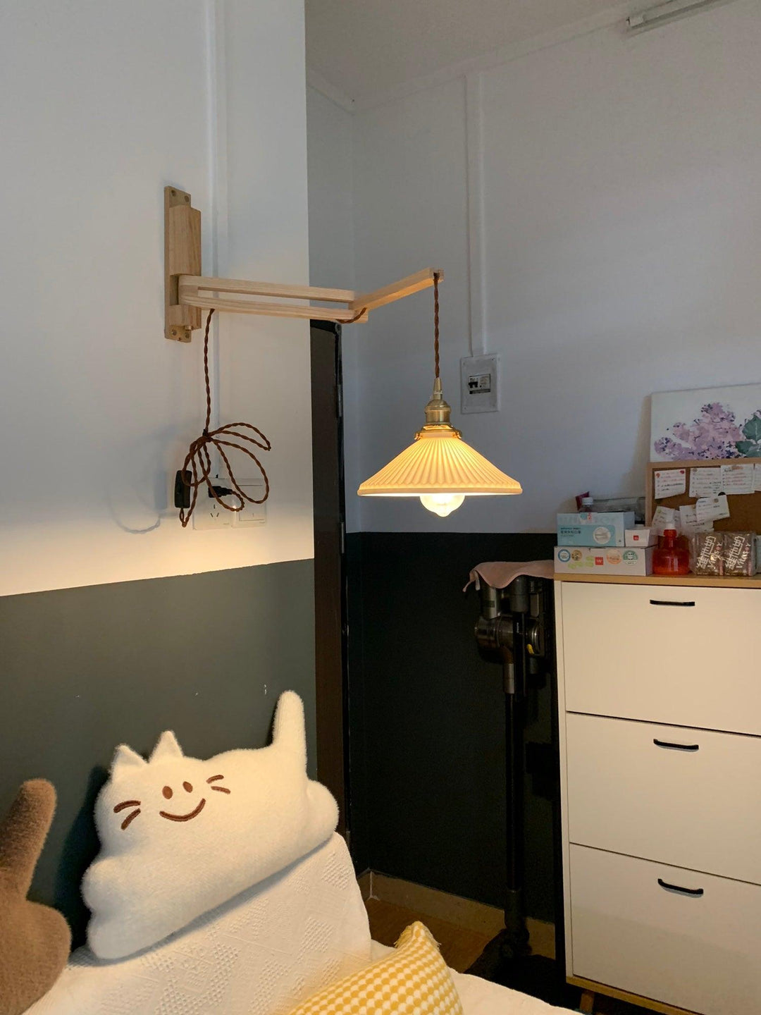 Lampa Ścienna Telescopowa Orzechowa