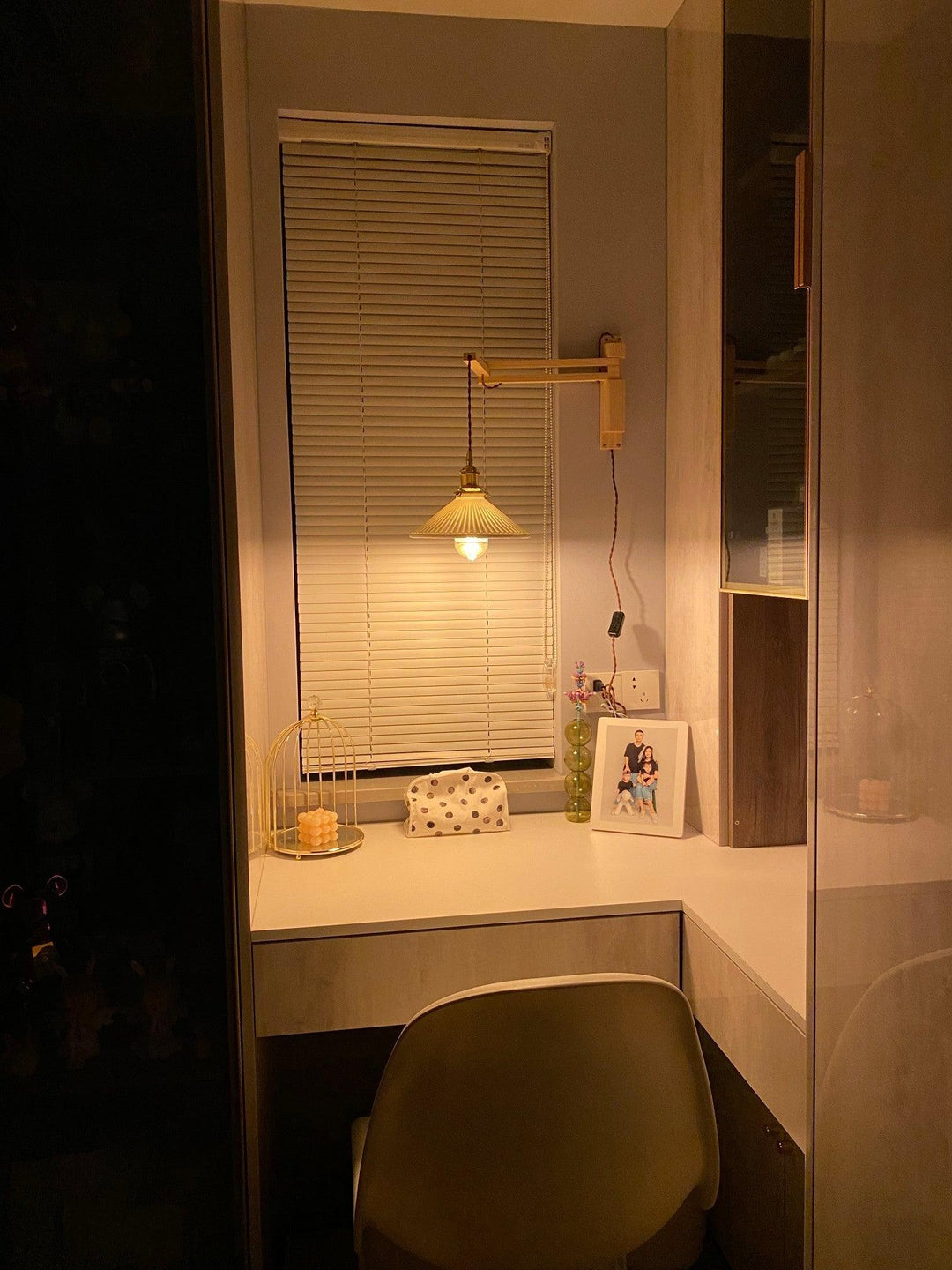 Lampa Ścienna Telescopowa Orzechowa