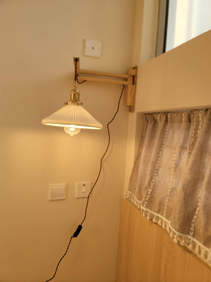Lampa Ścienna Telescopowa Orzechowa