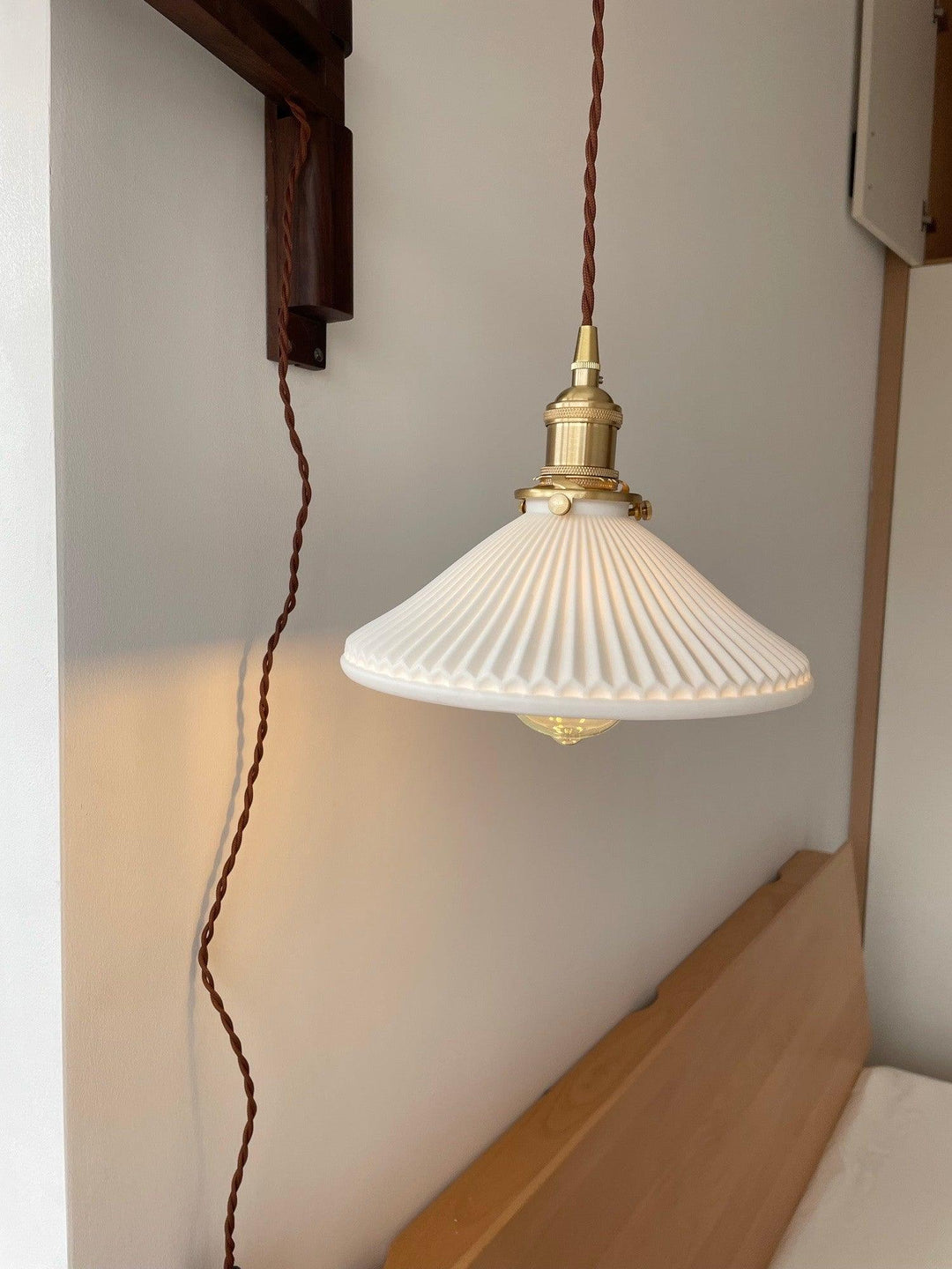 Lampa Ścienna Telescopowa Orzechowa