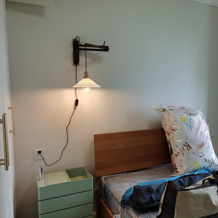 Lampa Ścienna Telescopowa Orzechowa