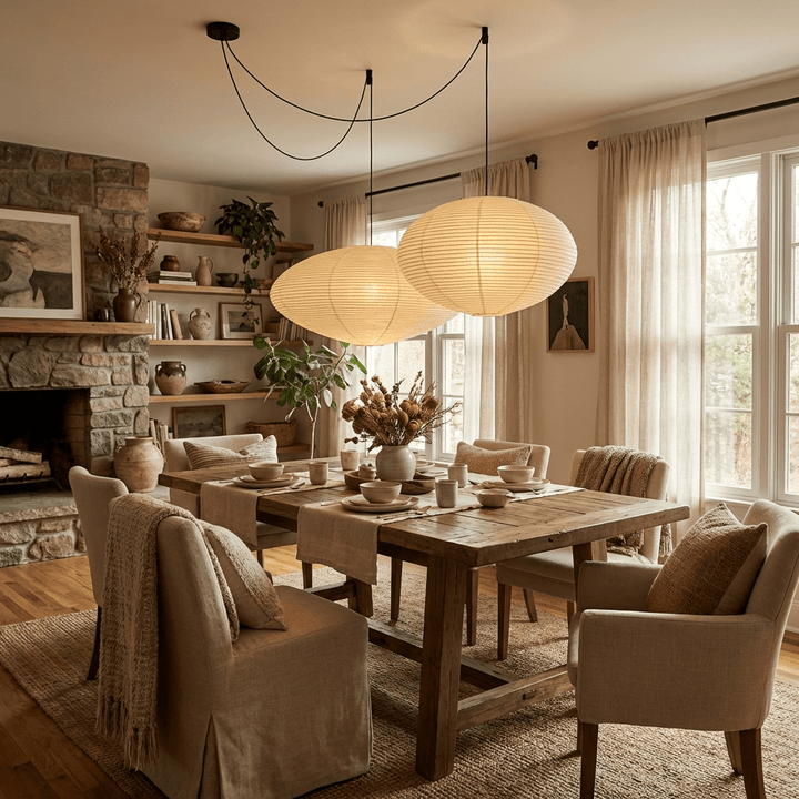 Lampa wisząca z papieru washi 15A 21A 26A