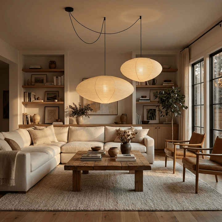 Lampa wisząca z papieru washi 15A 21A 26A