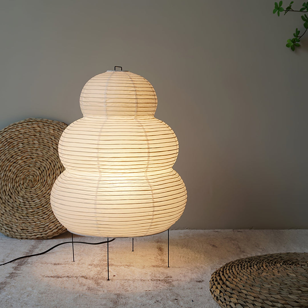 Japońska Lampa Stołowa z Latarenką
